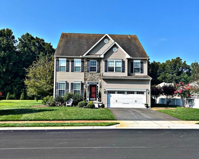 Before and after views of a cleared property in Sussex County, thanks to professional tree removal services.